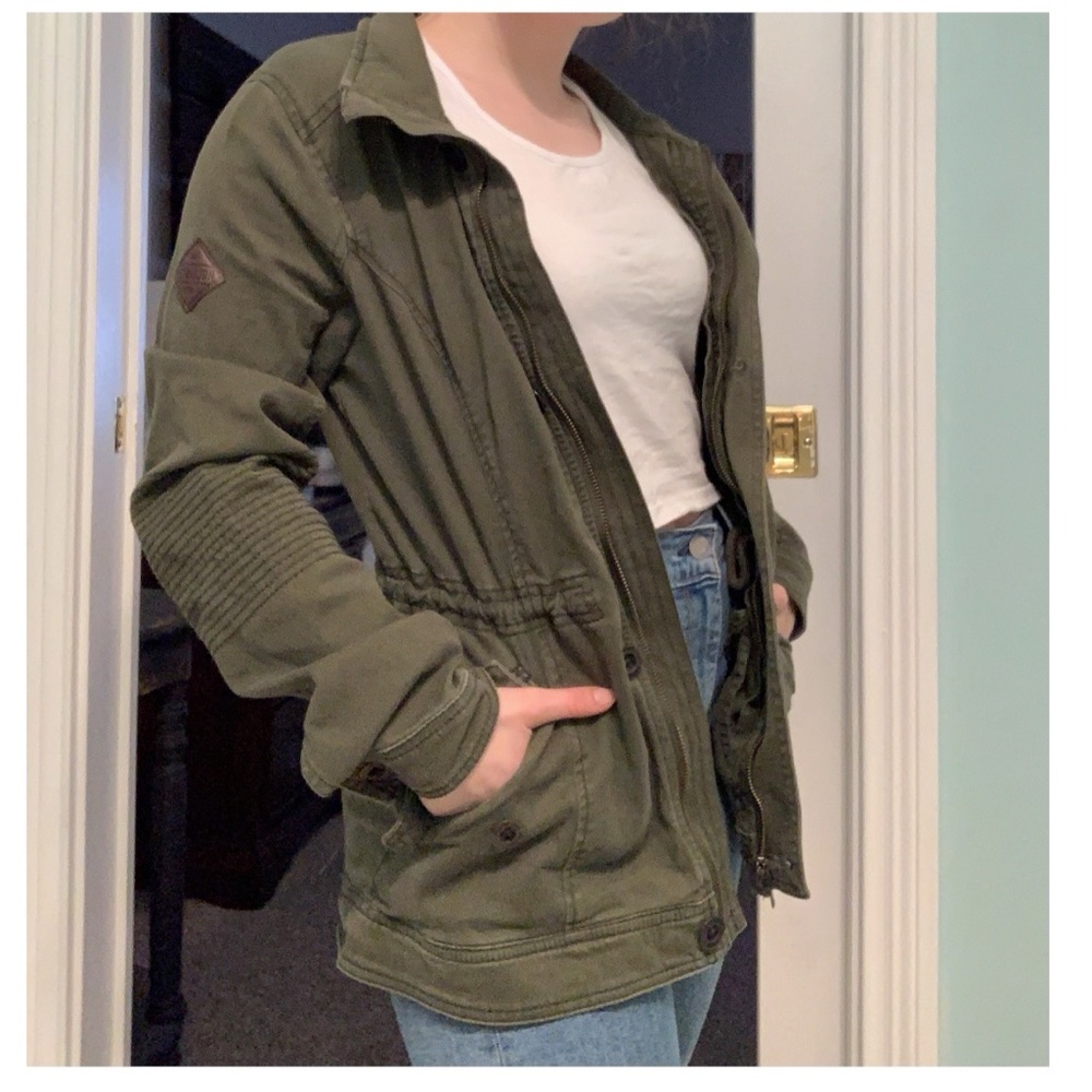 SOLD!!! Hollister Olive Green Utility Jacket
